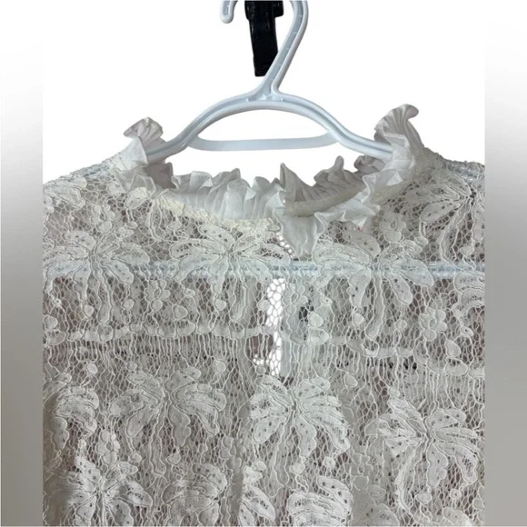 NWT Ruffle lace blouse small - Picture 7 of 9